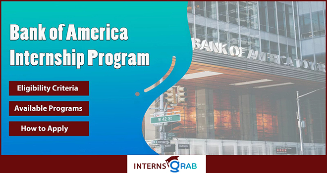 Bank of America Internship: Begin Your Finance Journey Bank of America Internship: Begin Your Finance Journey