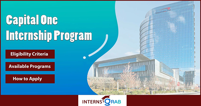 Capital One Internship: Learn with Industry-Leading Team Capital One Internship: Learn with Industry-Leading Team
