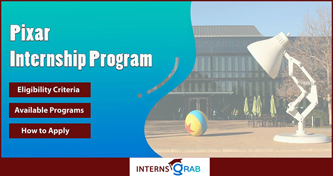 Pixar Internship: Collaborate With Animation Experts Pixar Internship: Collaborate With Animation Experts