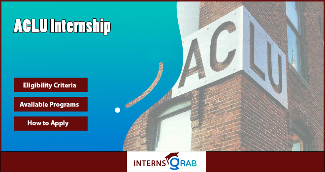 ACLU Internship Roles Focused on Real Impact and Change ACLU Internship Roles Focused on Real Impact and Change